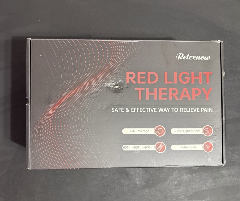 RELEXNOW Red Light Therapy Cap Hair Growth Infrared LED Scalp Open Box Tested
